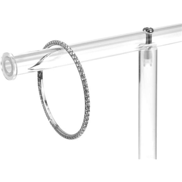 Premium Acrylic Round Jewelry Display Tree Stand - Bracelet Holder, Necklace - Picture 4 of 7